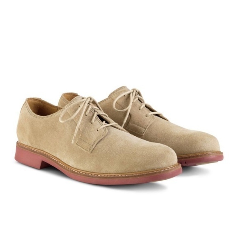 Cole Haan Men's Great Jones Plain Toe Oxfords Milkshake Suede Size 10
